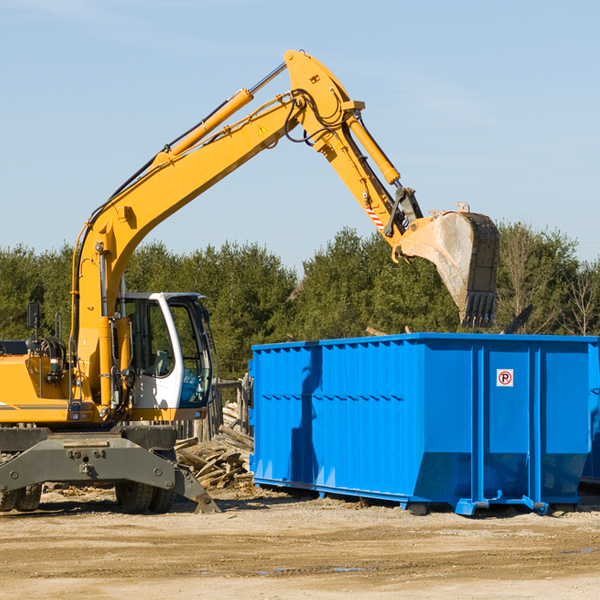 are there any restrictions on where a residential dumpster can be placed in Alum Rock